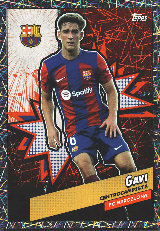 2023 Topps FC Barcelona Fan Set Heroes Electric Gavi #BARH-5 FC Barcelona