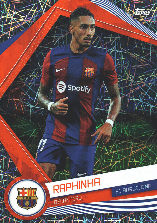 2023 Topps FC Barcelona Fan Set Electric Raphinha #BAR-15 FC Barcelona