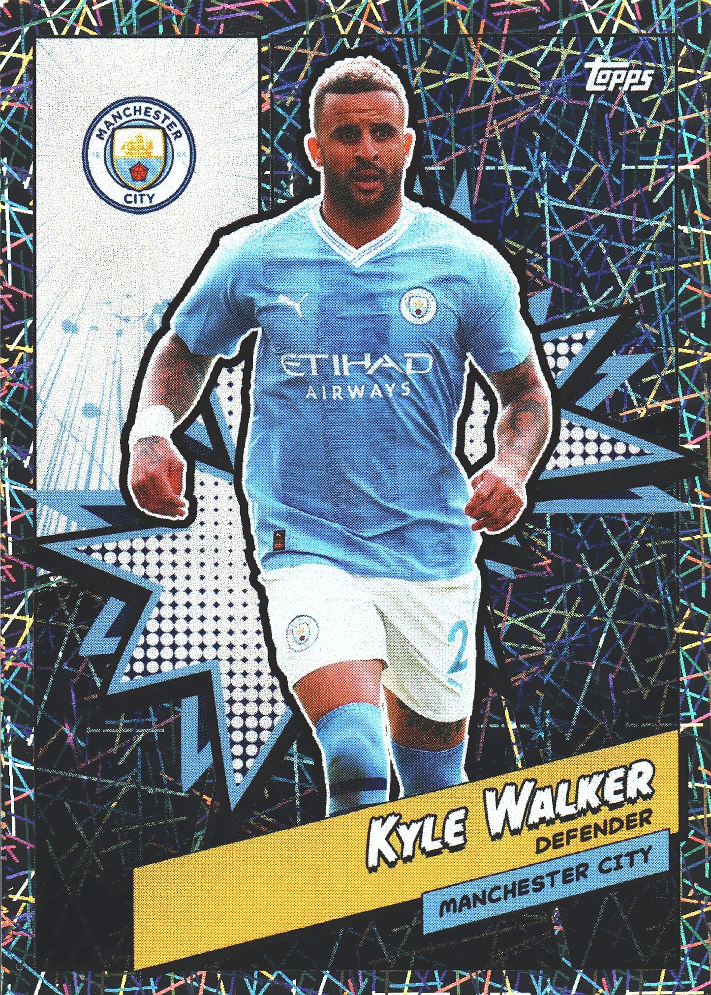 2023 Topps FC Man City Fan Set Heroes Electric Kyle Walker #MANH-2 Manchester City
