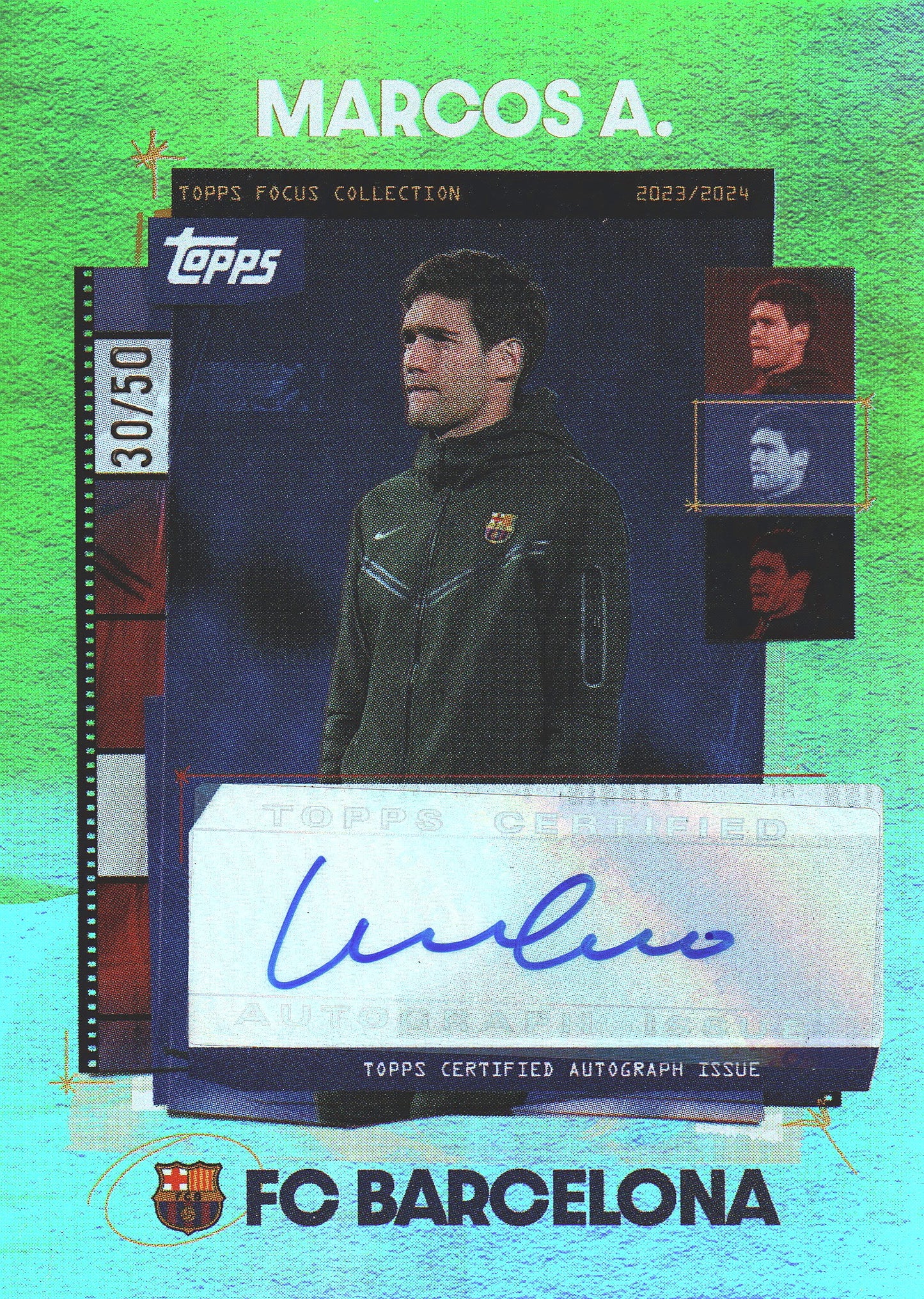 2023 Topps Focus Snapshot Autograph /50 Marco Asensio #SA-MA FC Barcelona