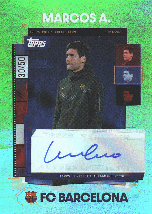 2023 Topps Focus Snapshot Autograph /50 Marco Asensio #SA-MA FC Barcelona