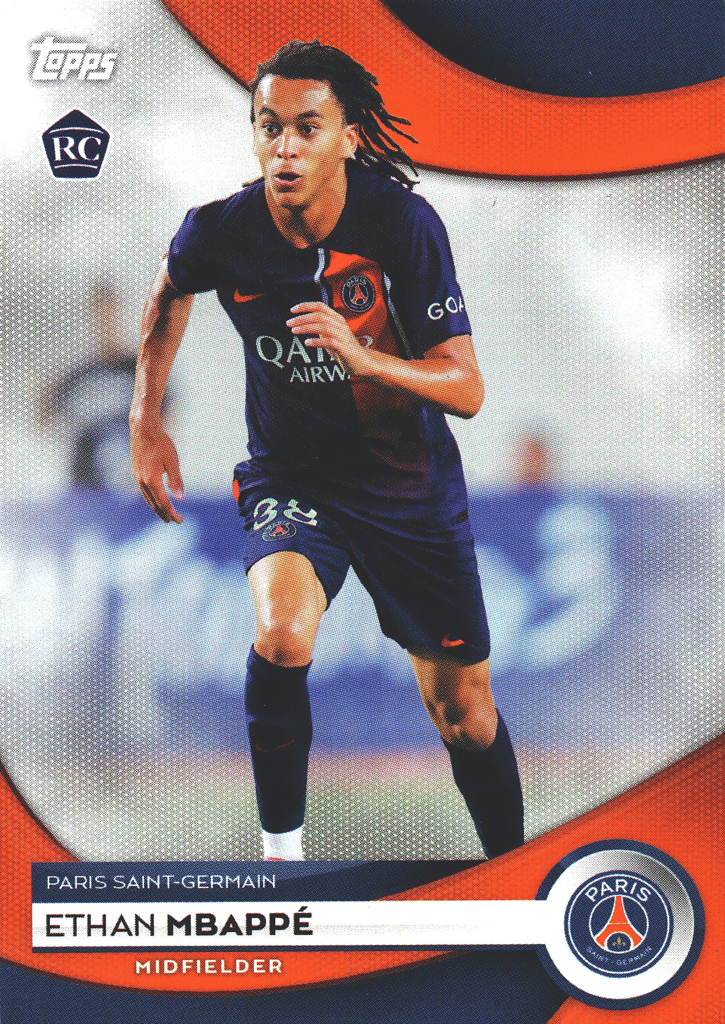 2023 Topps PSG Team Set Ethan Mbappe RC #18 Paris Saint-Germain