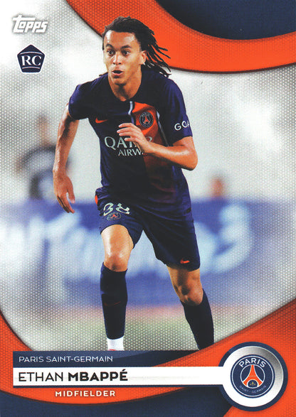 2023 Topps PSG Team Set Ethan Mbappe RC #18 Paris Saint-Germain