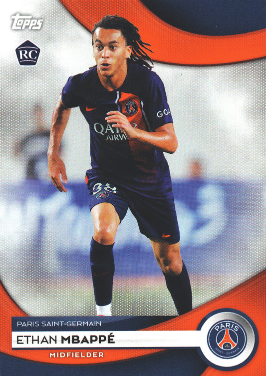 2023 Topps PSG Team Set Ethan Mbappe RC #18 Paris Saint-Germain