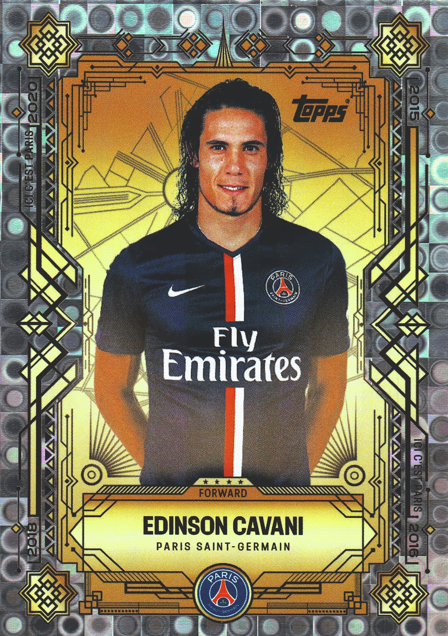 2025 Topps PSG Team Set Halo Edinson Cavani FFF #49 Paris Saint-Germain