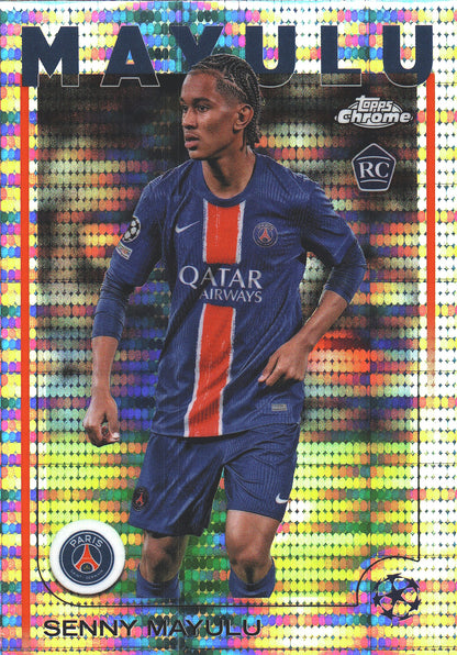 2024 Topps Chrome UCC Pulsar Senny Mayulu RC #173 Paris Saint-Germain