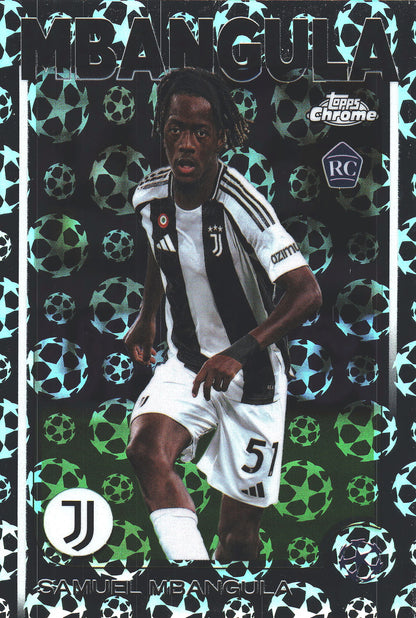 2024 Topps Chrome UCC Logofractor Samuel Mbangula RC #12 Juventus
