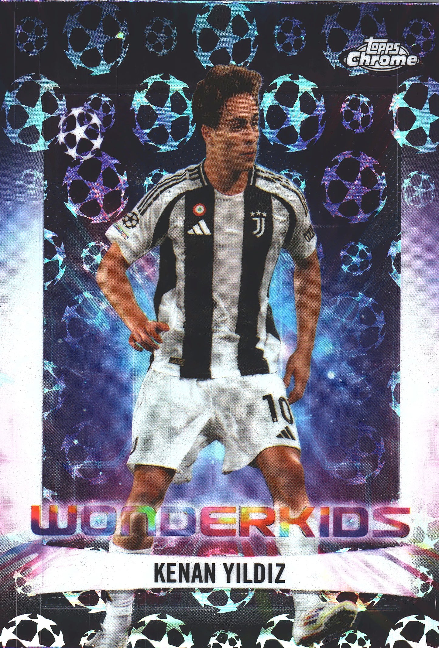 2024 Topps Chrome UCC Logofractor Wonderkids Kenan Yildiz #WK-19 Juventus