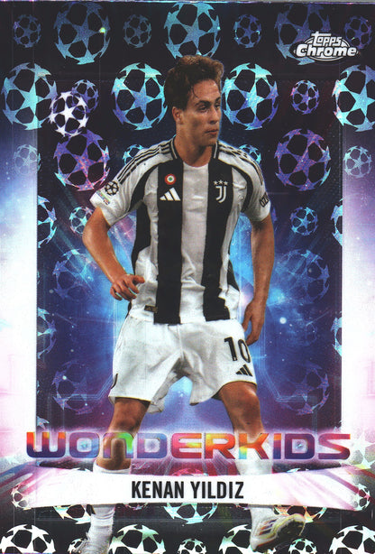 2024 Topps Chrome UCC Logofractor Wonderkids Kenan Yildiz #WK-19 Juventus