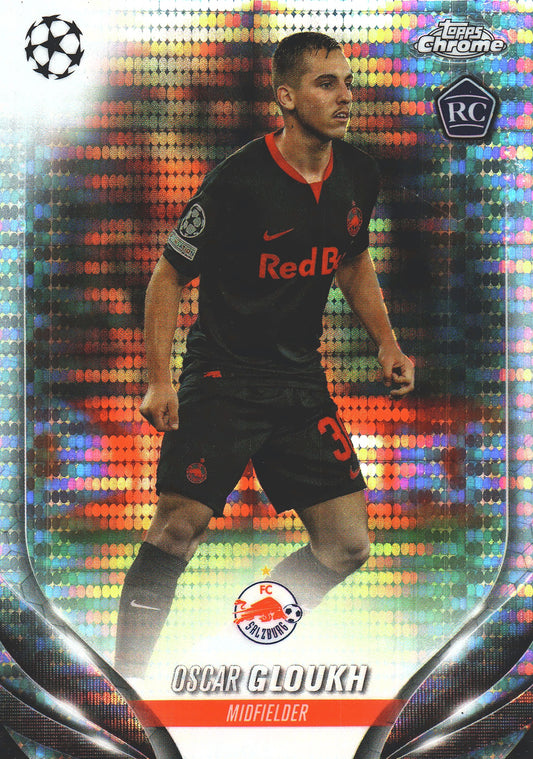 2023 Topps Chrome UCC Pulsar Oscar Gloukh RC #98 FC Red Bull Salzburg