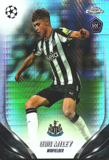 2023 Topps Chrome UCC Prism Lewis Miley RC #31 Newcastle United