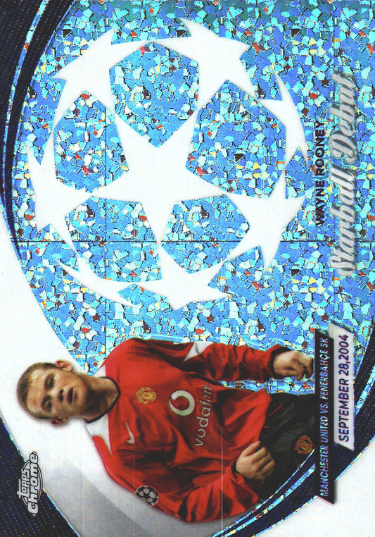 2023 Topps Chrome UCC Starball Debut Wayne Rooney #SD-6 Manchester United