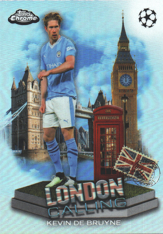 2023 Topps Chrome UCC London Calling Kevin De Bruyne #LC-8 Manchester City