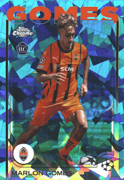 2024 Topps Chrome Sapphire UCC Marlon Gomes RC #30 Shakhtar Donetsk