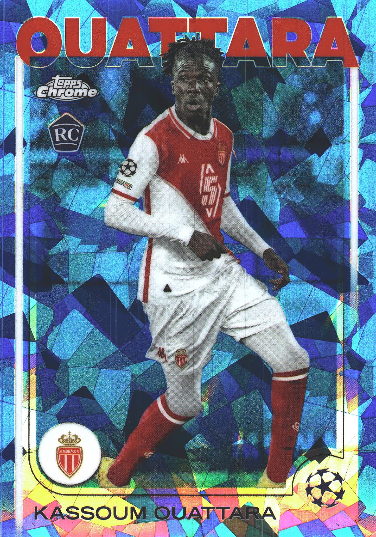 2024 Topps Chrome Sapphire UCC Kassoum Ouattara RC #103 AS Monaco