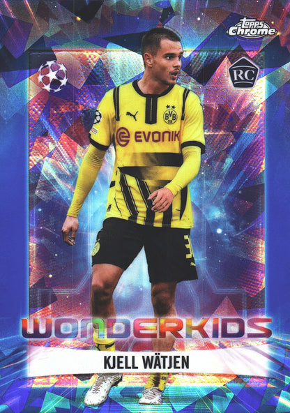 2024 Topps Chrome Sapphire UCC Wonderkids Kjell Watjen RC #WK-11 Borussia Dortmund