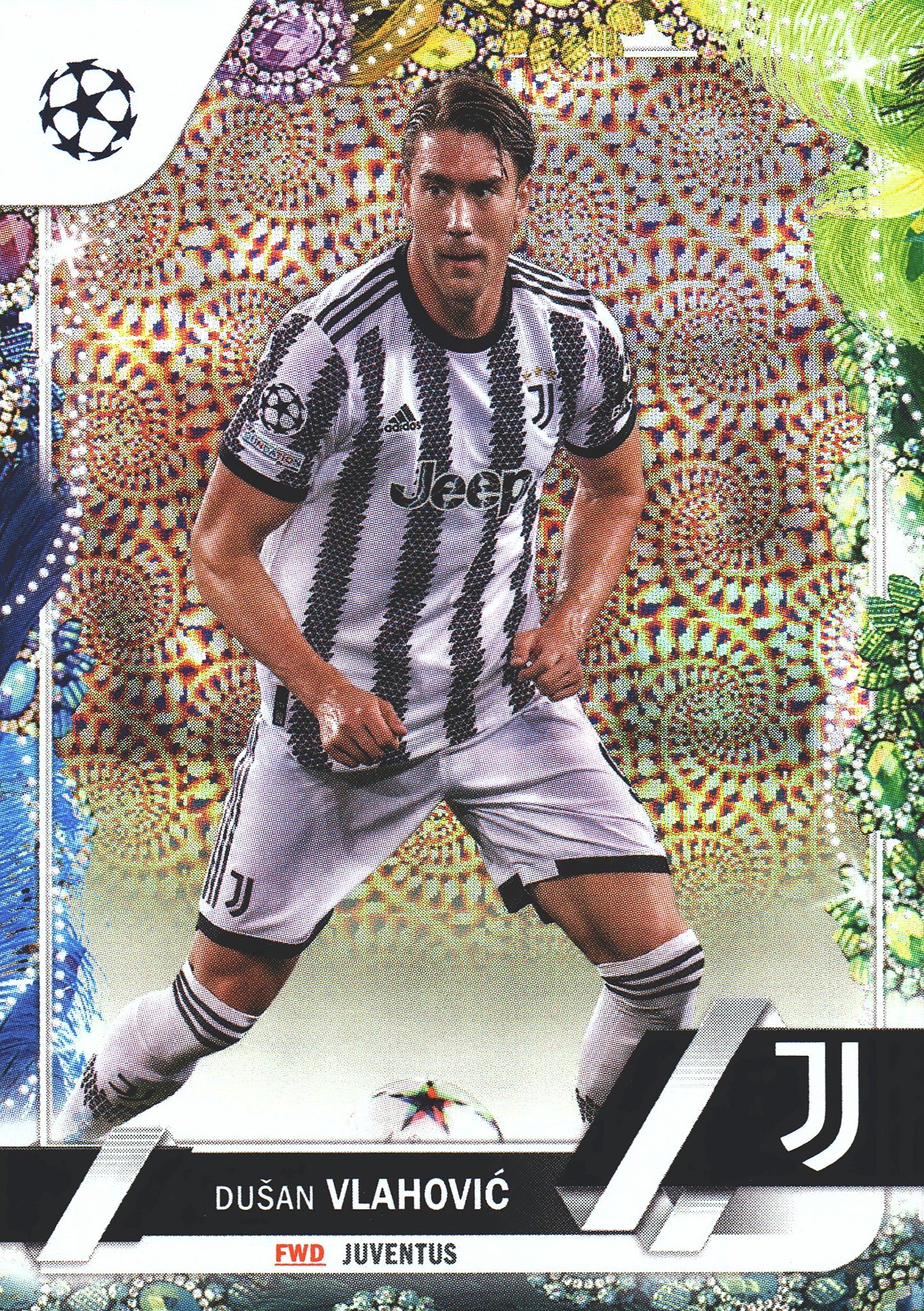 2022 Topps UCC Carnaval Dusan Vlahovic #75 Juventus