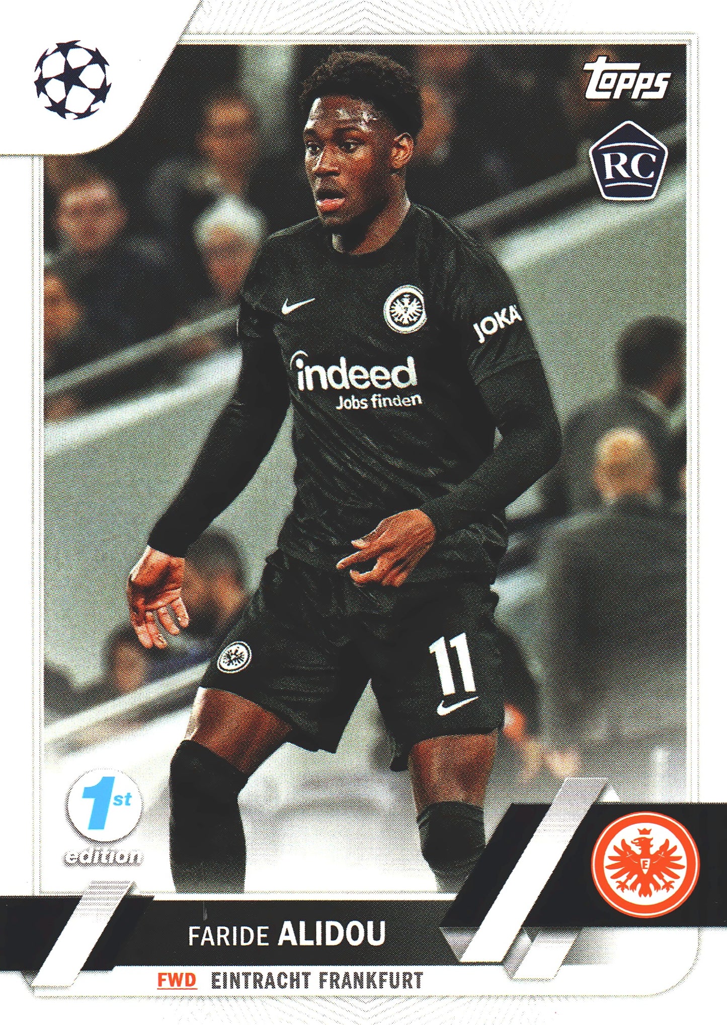 2022 Topps UCC Flagship 1st Edition Faride Alidou RC #35 Eintracht Frankfurt