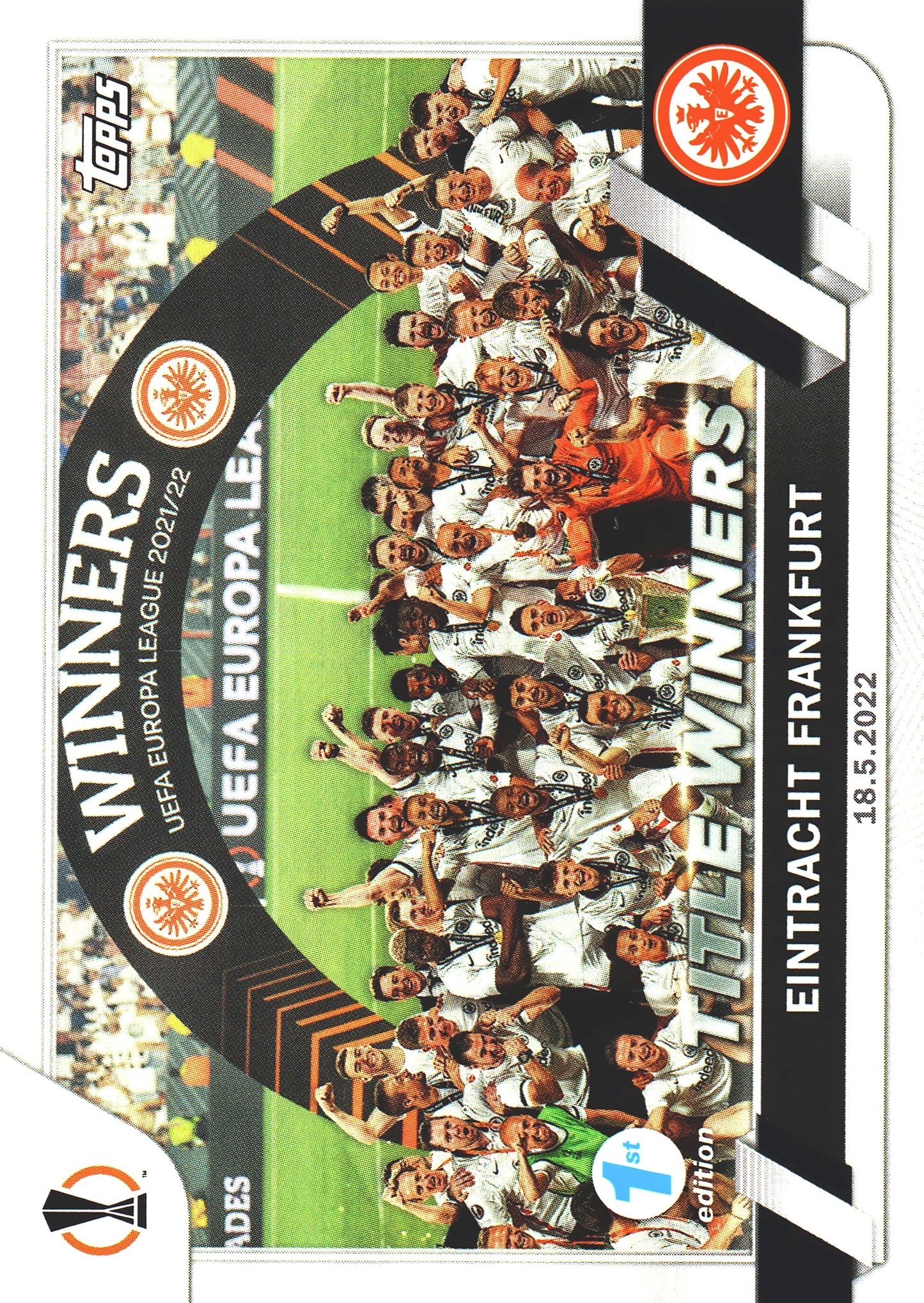 2022 Topps UCC Flagship 1st Edition Title Winners #118 Eintracht Frankfurt