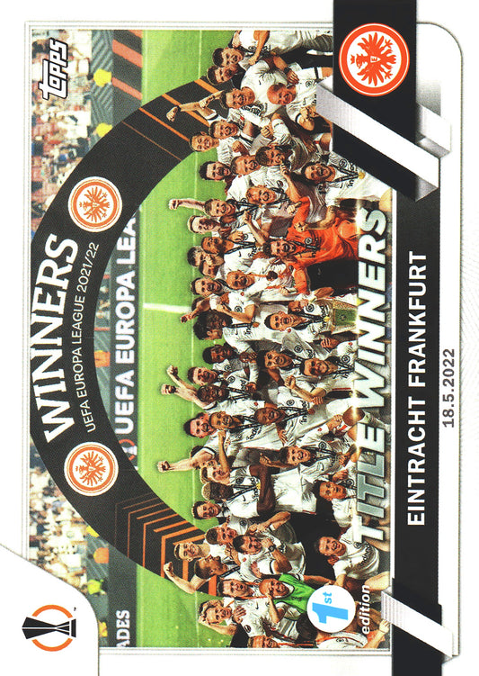 2022 Topps UCC Flagship 1st Edition Title Winners #118 Eintracht Frankfurt