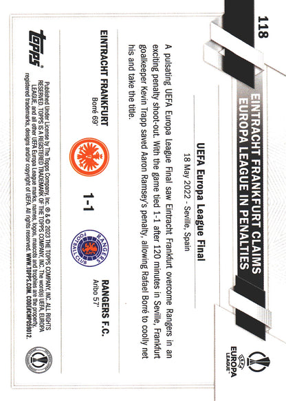 2022 Topps UCC Flagship 1st Edition Title Winners #118 Eintracht Frankfurt