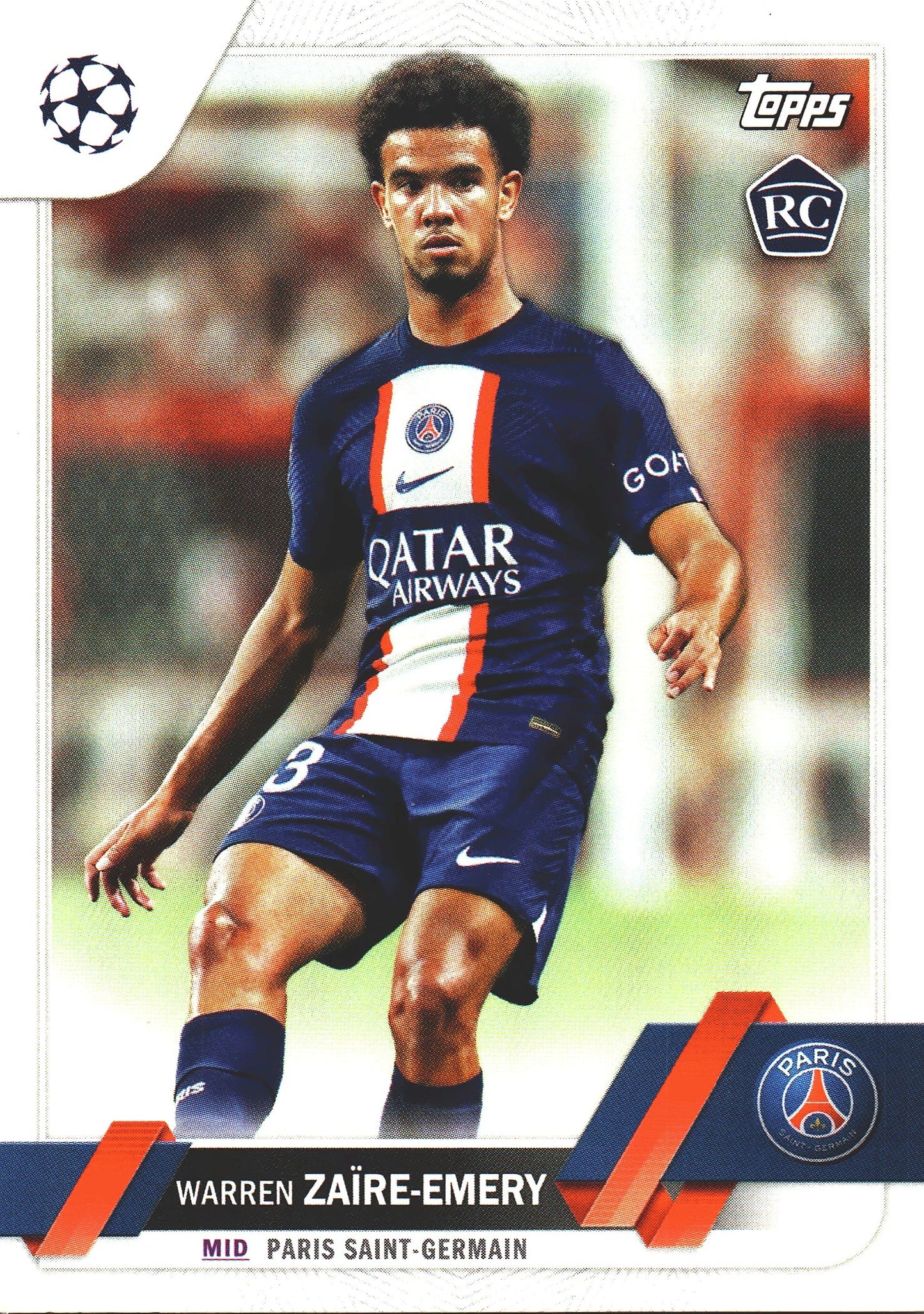 2022 Topps UCC Flagship Warren Zaire-Emery RC #135 Paris Saint-Germain