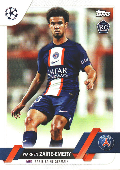 2022 Topps UCC Flagship Warren Zaire-Emery RC #135 Paris Saint-Germain