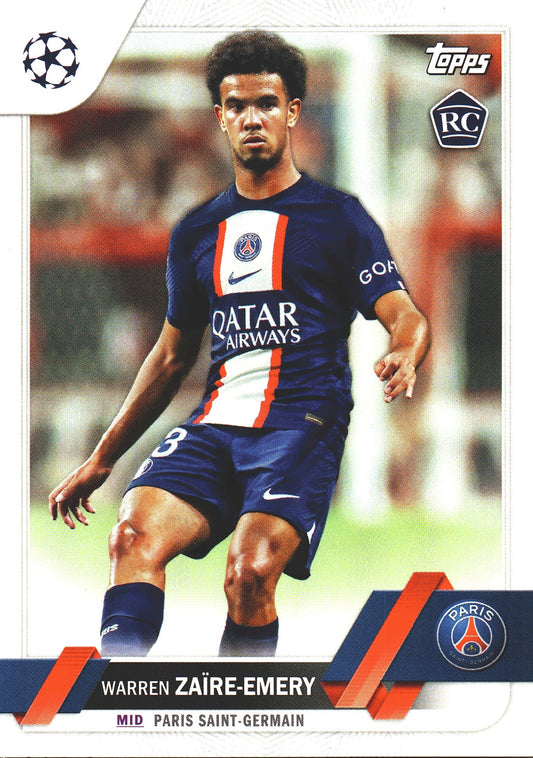 2022 Topps UCC Flagship Warren Zaire-Emery RC #135 Paris Saint-Germain