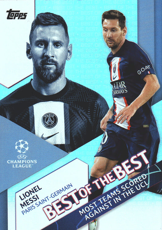 2022 Topps UCC Flagship Best Of The Best Lionel Messi #BB-7 Paris Saint-Germain