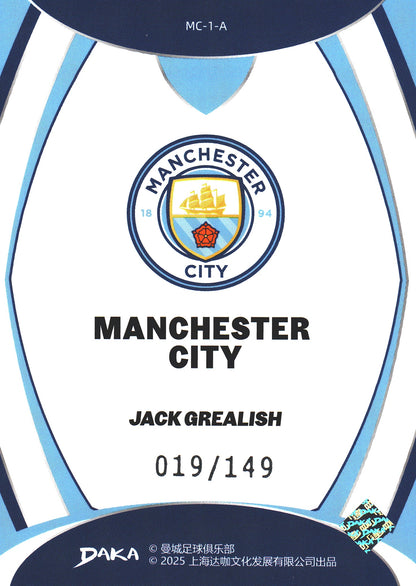 2025 Daka Manchester City Jack Grealish /149 #MC-1-A Manchester City