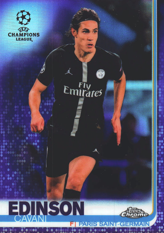 2018 Topps Chrome UCC Edinson Cavani purple /250 #31 Paris Saint-Germain