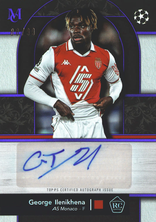 2024 Topps Museum UCC George Ilenikhena RC Autograph /99 #MRA-GI AS Monaco