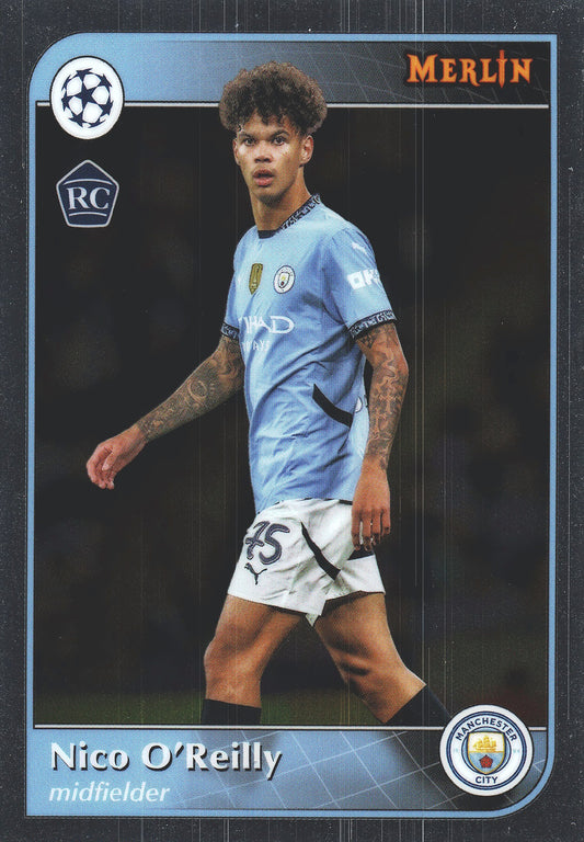 2024 Topps Chrome Merlin UCC Nico O'Reilly RC #56 Manchester City