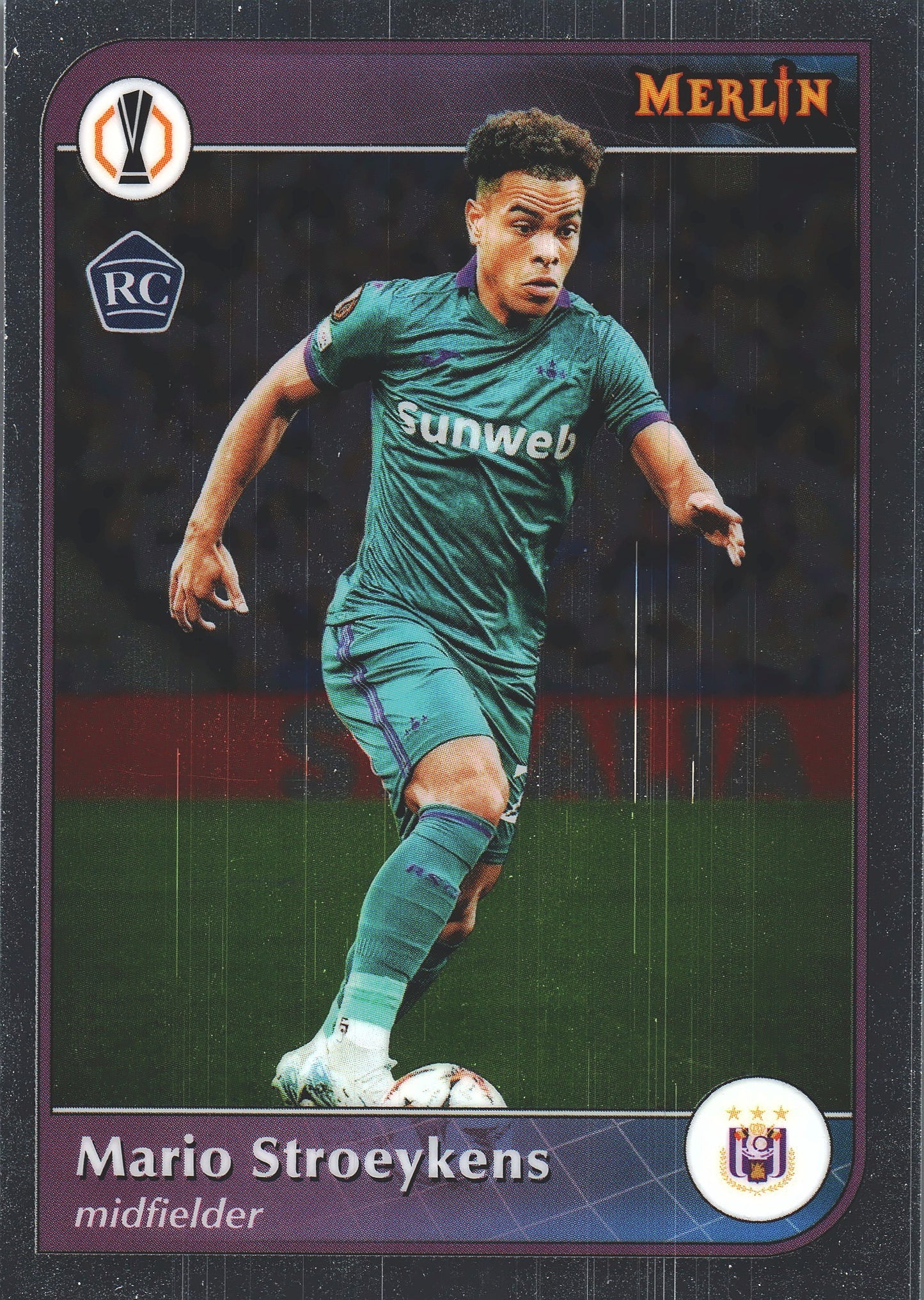 2024 Topps Chrome Merlin UCC Mario Stroeykens RC #121 Anderlecht