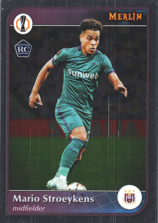 2024 Topps Chrome Merlin UCC Mario Stroeykens RC #121 Anderlecht