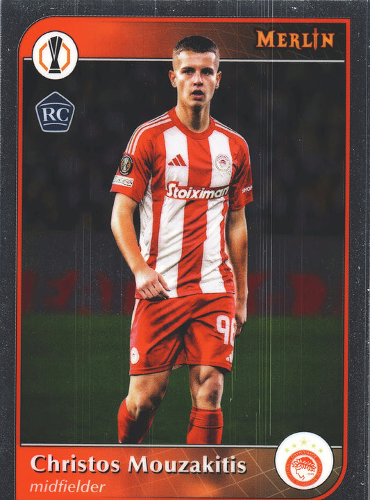 2024 Topps Chrome Merlin UCC Christos Mouzakitis RC #134 Olympiacos