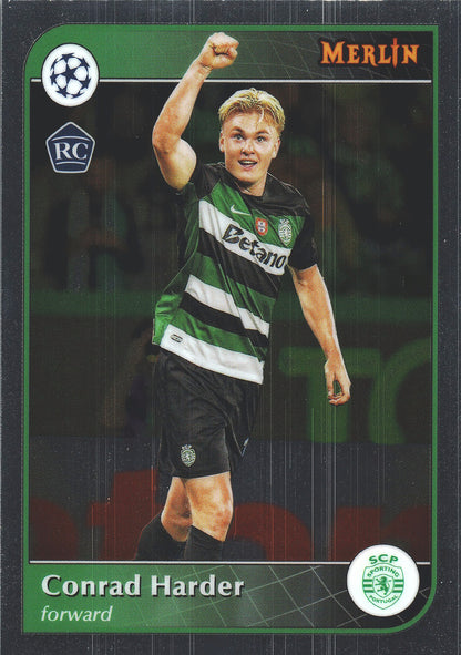 2024 Topps Chrome Merlin UCC Conrad Harder RC #158 Sporting Clube de Portugal