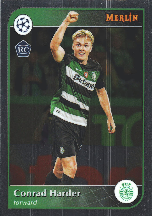 2024 Topps Chrome Merlin UCC Conrad Harder RC #158 Sporting Clube de Portugal