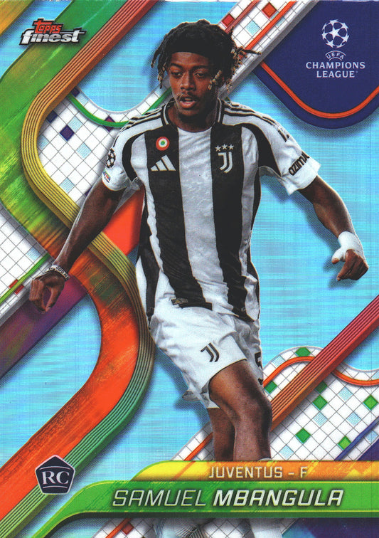 2024 Topps Finest UCC Refractor Samuel Mbangula RC #117 Juventus