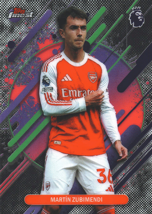 2025 Topps Finest PL Rare Martin Zubimendi #211 Arsenal FC