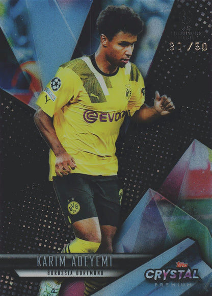 2022 Topps Crystal Karim Adeyemi /50 #11 Borussia Dortmund