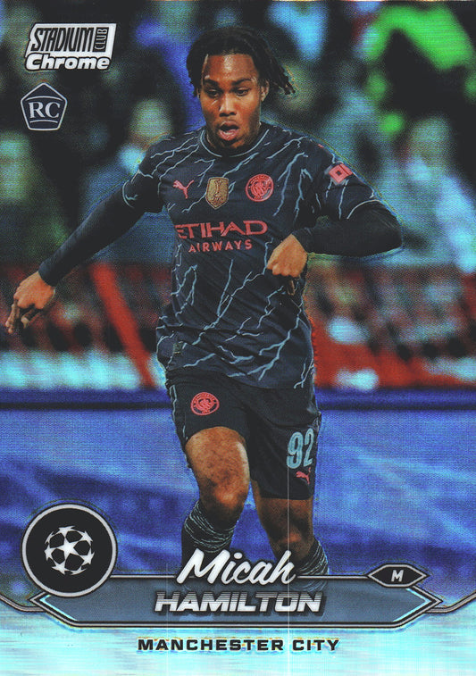 2023 Topps Chrome Stadium Club UCC Refractor Micah Hamilton RC #92 Manchester City