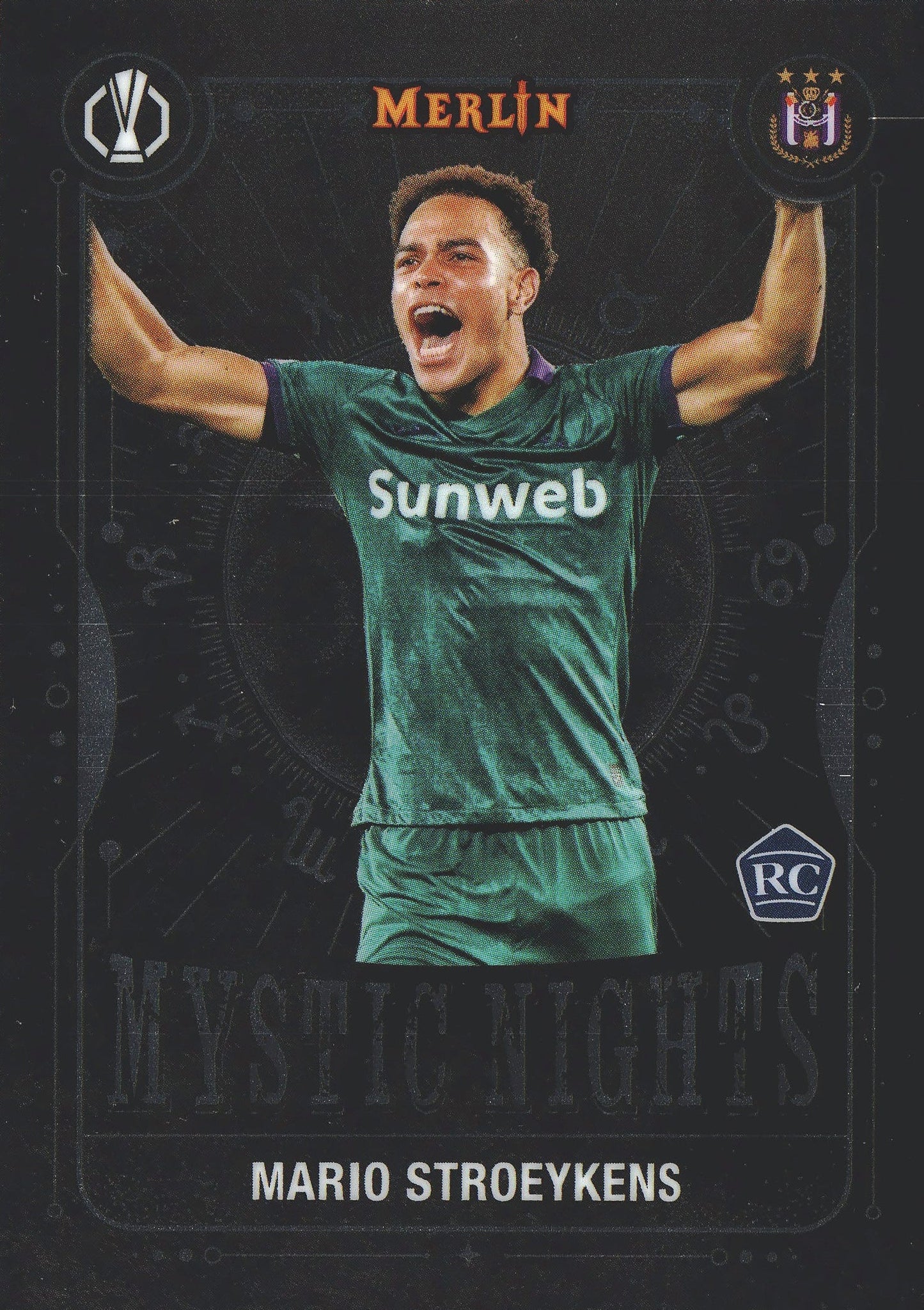 2024 Topps Chrome Merlin UCC Mystic Nights Mario Stroeykens #MN-24 Anderlecht