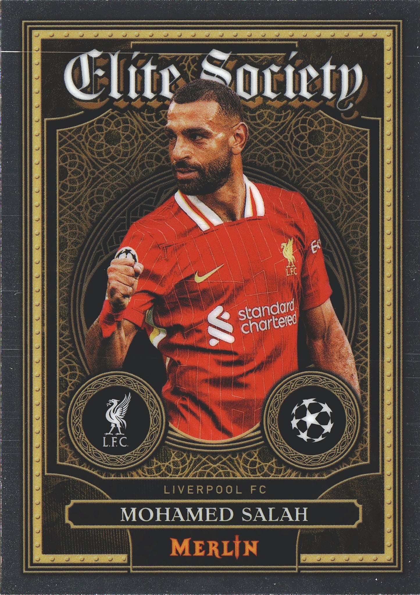 2024 Topps Chrome Merlin UCC Elite Society Mohamed Salah #ES-12 Liverpool