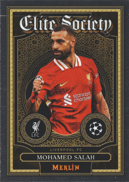 2024 Topps Chrome Merlin UCC Elite Society Mohamed Salah #ES-12 Liverpool