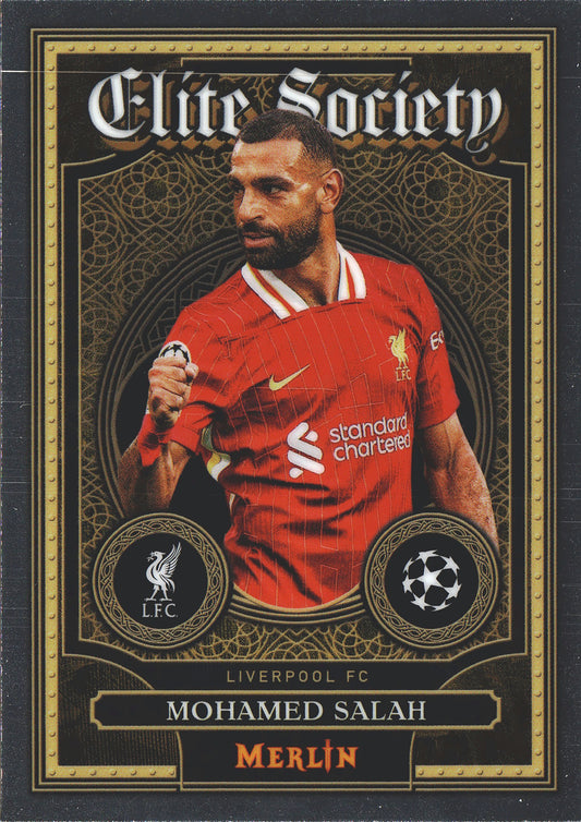 2024 Topps Chrome Merlin UCC Elite Society Mohamed Salah #ES-12 Liverpool