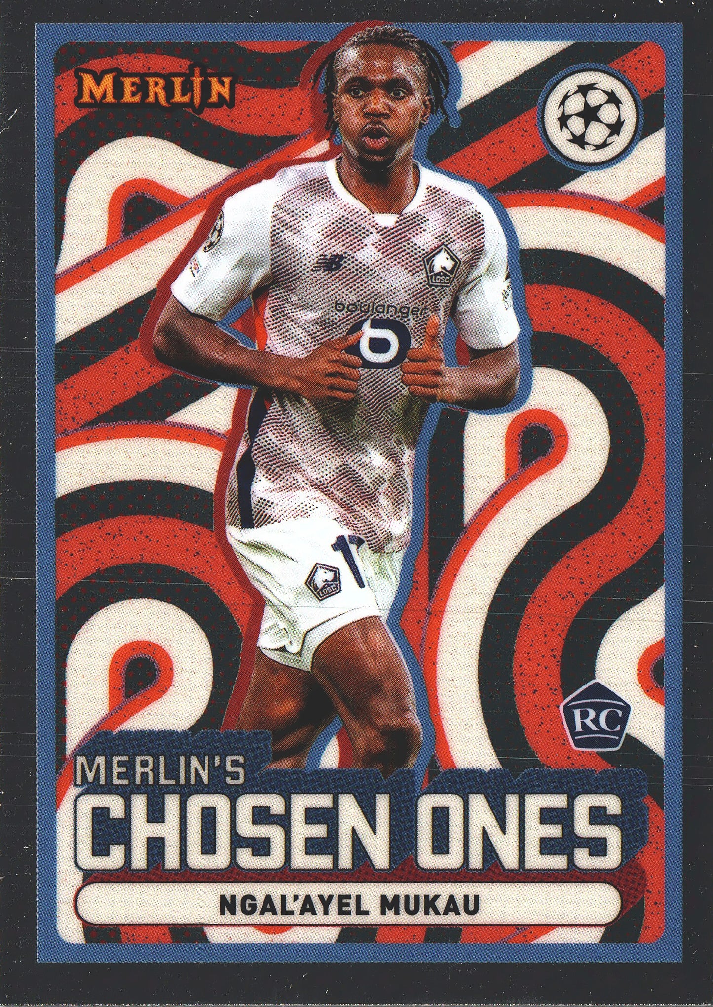 2024 Topps Chrome Merlin UCC Merlin's Chosen Ones Ngal'ayel Mukau #MC-20 LOSC Lille