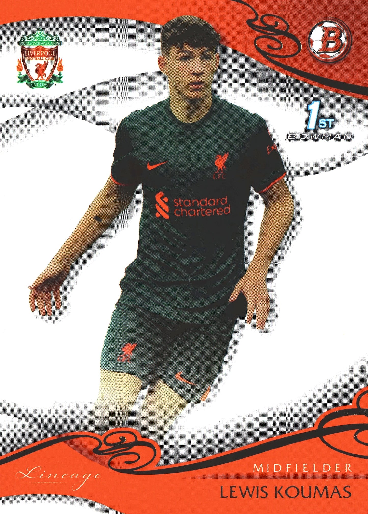 2022 Topps Lineage Liverpool Lewis Koumas 1st #4 Liverpool