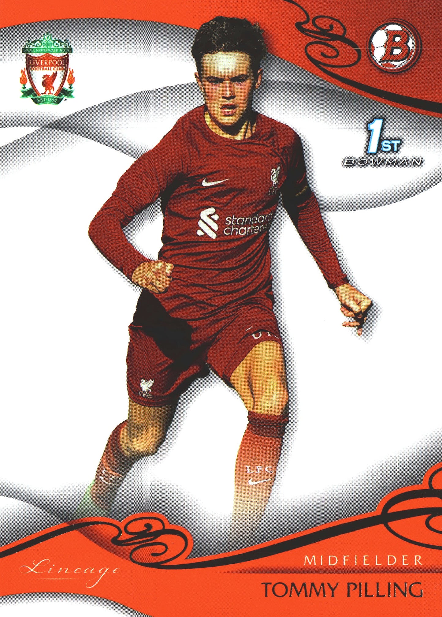2022 Topps Lineage Liverpool Tommy Pilling 1st #14 Liverpool