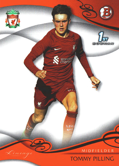 2022 Topps Lineage Liverpool Tommy Pilling 1st #14 Liverpool